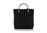 Vintage Stripe Canvas Tote Bags Sturdy Durable With Cotton Webbing Handle