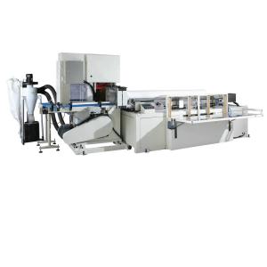China Reasonable Price Full Automatic Industrial Toilet Paper Roll Cutting Machine Band Saw Cutting Machine 15KW 3 Phase 4line factory