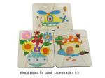 Aminatech Wood board for paint 140mm x18x3.5 The one-side drawing design Elm