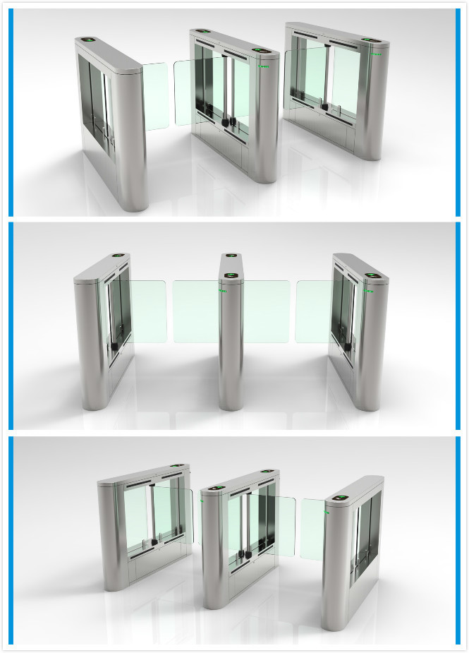 Airport / Metro / Swimming Hall Speed Gate Half Height Turnstile with Automatic Rfid Reader