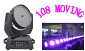 China 108pcs*3w rgbw colorful 4in1 led moving head lights with zoom 350w moving head lights disc factory