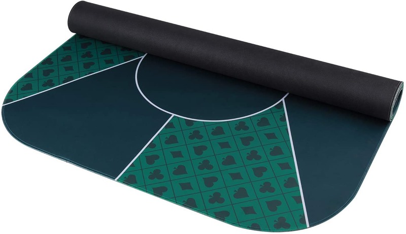 Minglu CPM-002 Professional Sure Sick Rubber  Poker Table mat Top Play Cards Gambling Poker mat