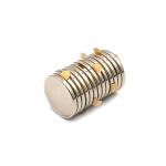 Flat Disc NdFeB Neodymium Magnet With Adhesive