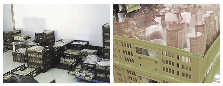 550*480*130mm Customized Color Plastic Crates for Bread Made of Durable PP Material