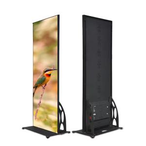 China YUYI Digital Indoor LED Display Poster Wifi P3 Floor Standing LED Display factory
