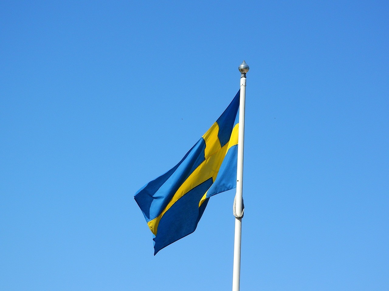 Ready Stock 100% Polyester Flags Flying Style Sweden National Flag