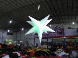China Inflatable Star With LED Light , Oxford Material Inflatable Advertising Products factory