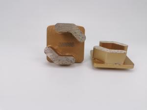 China Double Boomerang Segments Redi Lock Diamond Grinding Shoes for Husqvarna factory