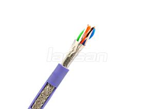 China 305m/1000ft 4 Pair Twisted Cable , 0.50 Solid Bare Copper Cat5e SFTP Cable factory