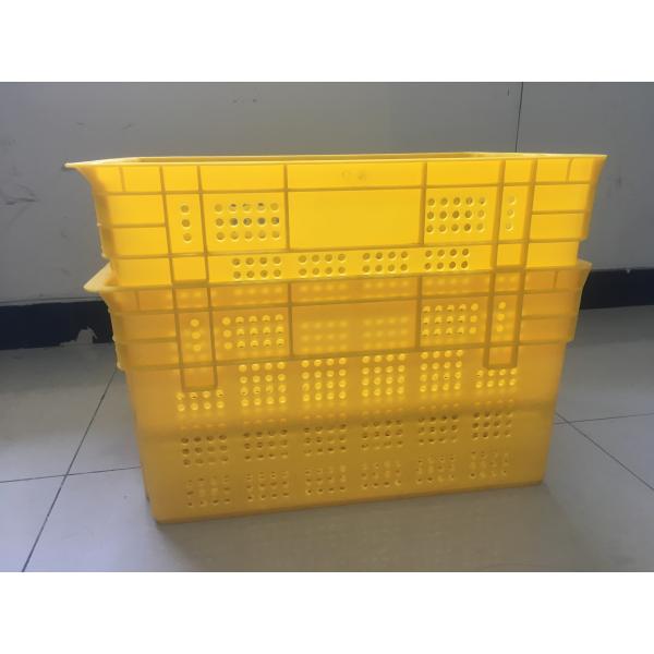 China 600*400mm Fruit And Vegetable Plastic Crates Stackable Turnover Distribution factory