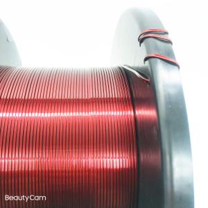 China Imide 0.8mm*2mm Enamelled Flat Copper Wire For Motor Winding factory
