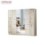 Home Hotel Cabrini White Wood Panel Bedroom Sets OEM ODM