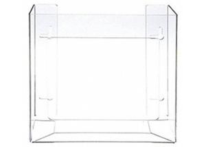 China PETG Horizontal Clear Glove Dispenser Holder 2 Boxes Wall Mounted Acrylic Box Custom factory