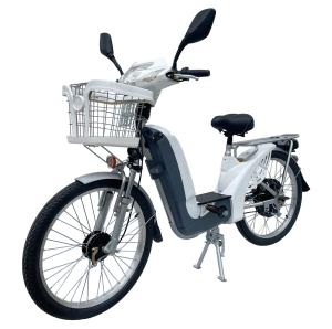 China 48V 350W Rear Hub Electric Bicycle 24 Inch Single Speed E Bike With LCD Display factory