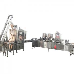 China Chopped Vegetable Cooked Meat MAP Tray Filling Sealing Line factory