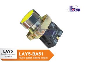 China Yellow Push Button Switch SB2 Series / Metal Push Button On Switch factory