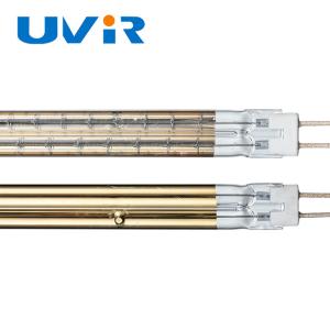 China Gold coating Medium Wave Infrared Lamp 1060mm Heating length factory