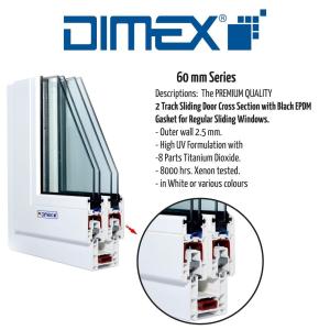 China 2.5 Mm Wall Thickness UPVC Window Profiles Sound Proof factory