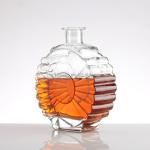 Super Flint Glass 500ml Clear Round Liquor Whisky Spirits Vodka Gin Rum Brandy