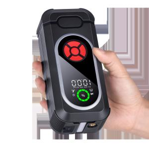 China 12000mAh Jumper Starter Power Packs Car Jump With Flashlight Car Jump Starter Power Bank Air Compress factory
