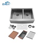 Apron Front stainless steel Double Bowl Kitchen Sinks Handmade House Kitchen