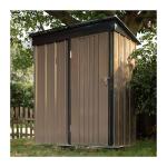AJUNION Modern Design 5x3ft Metal Garden Shed Single Lockable Doors 61.2" Doors