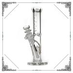 10 Inches Straight Tube Glass Smoking Water Pipe Ice Catcher Cool Bong