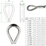Boat Hardware Fitting Stainless Steel Cable Wire Rope Thimble with Precision