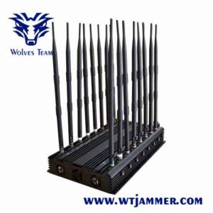 China L1 L2 L5 Lojack Portable Signal Jammer 18 Antennas 3G 4G 5G WiFi UHF VHF 35W factory