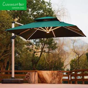 China Aluminum Pole Customized Color Garden Cantilever Umbrella for Customized Outdoor Space factory