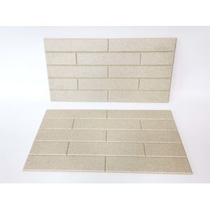 Vermiculite Refractory Board Brick Patterned For Stoves Fire Retardant