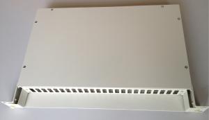 China Slidable Optical Fiber Termination Box Distribution Frame 19 Inches 1U 24 Cores Simplex factory