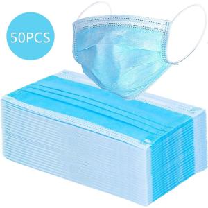 China 3 Layer Protective Gauze Mask 50 pcs Highly Breathable Non Woven Fabric factory