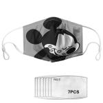 Cartoon Washable Kids Dust Face Mask With PM2.5 filter