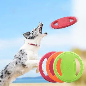 China Dog Flying Play Toy Function Outdoor EVA Dog Flying Disc Durable Training Toy factory