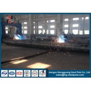China 10-220KV Suspension / Strain Electric Utility Poles / Power Transmission Poles on sale