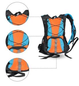 China 600D Polyester Waterproof Hydration Backpack With Bladder Bite Valve factory
