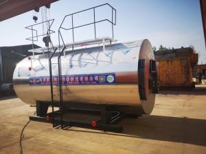 China Chemical Processing Oil Fired Hot Water Boiler With Mobile Smoke Box Cover factory