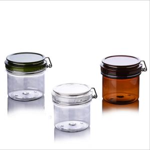 China Lotions Oils Clear Brown Makeup Empty Cream Jars With Lids 20ml factory