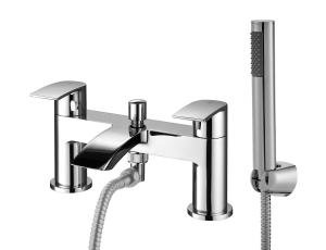 China Stylish Bath Shower Mixer Black Chrome Finish Three Year Warranty factory