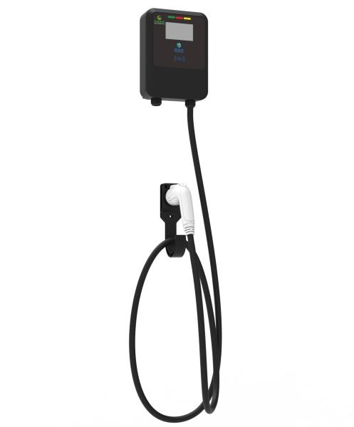 MCKEE 16A 32A Black Wall-Mounted / Column Electric Vehicle AC Charging Gun /