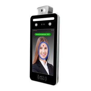 China 8&quot; IPS CMOS Binocular Face Recognition Thermometer Built In IC / ID Card Reader factory