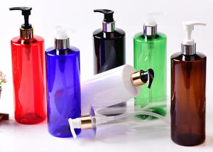 China 500ml Custom Clear Amber Black Skincare Plastic pump Bottle factory