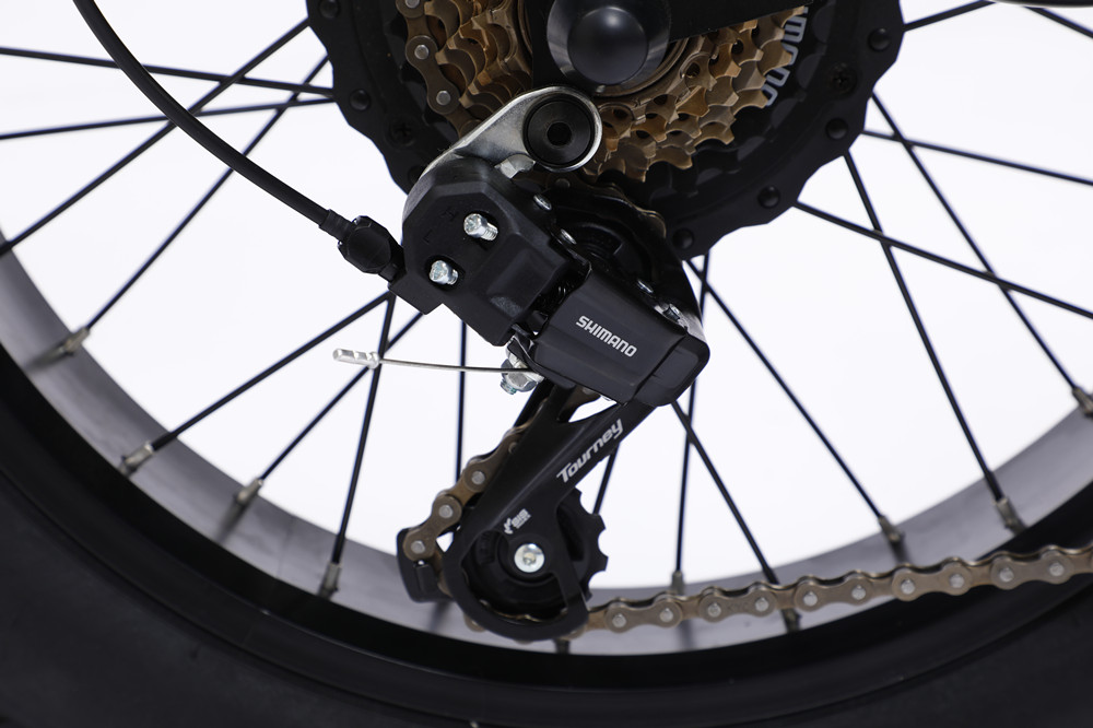 48V 750W Motor Electric Hybrid Bike Full Suspension 20 Inch Fat Tire Ebike 17Ah Battery