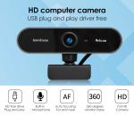 1080P Autofocus Webcam with Microphone USB Web Camera Streaming WebCam for Video