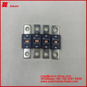 China EV320 5X 5C plate-type bolt connection Transparent window fuse 80A 100A 125A 150A 450A 70VDC Current Auto-Blade Fuses 200A 58VDC Automotive Fuse Bolt On Screw Type ANS Bolt Down Fuses on sale