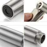 Toilet Bidet Sprayer Faucet Shattaf Set Stainless Steel For Bathroom Health