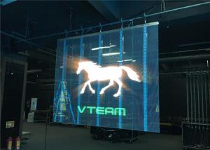 China Energy Saving Large Outdoor Transparent LED Wall Giant Screen , Reduce The Wind Load factory