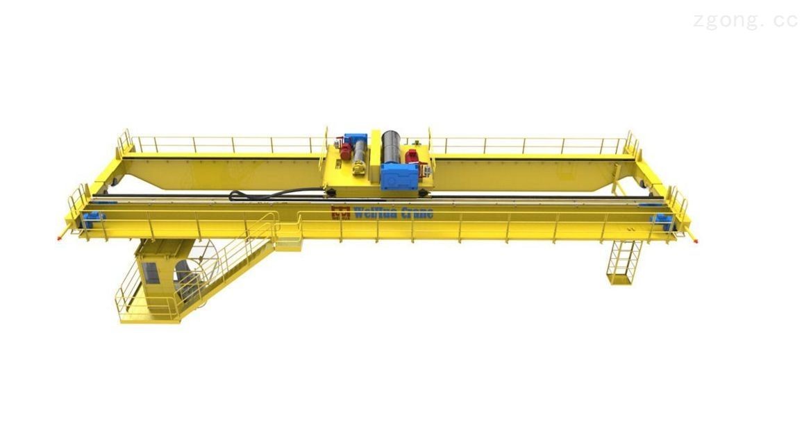 High Efficiency Durable Double Girder Bridge Hanging Crane With 5-100 Ton Capacity with hoists