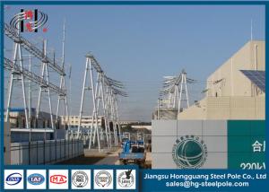 China Power Transformer Substation Tubular Steel Utility Structures Q235 ISO 9001 factory